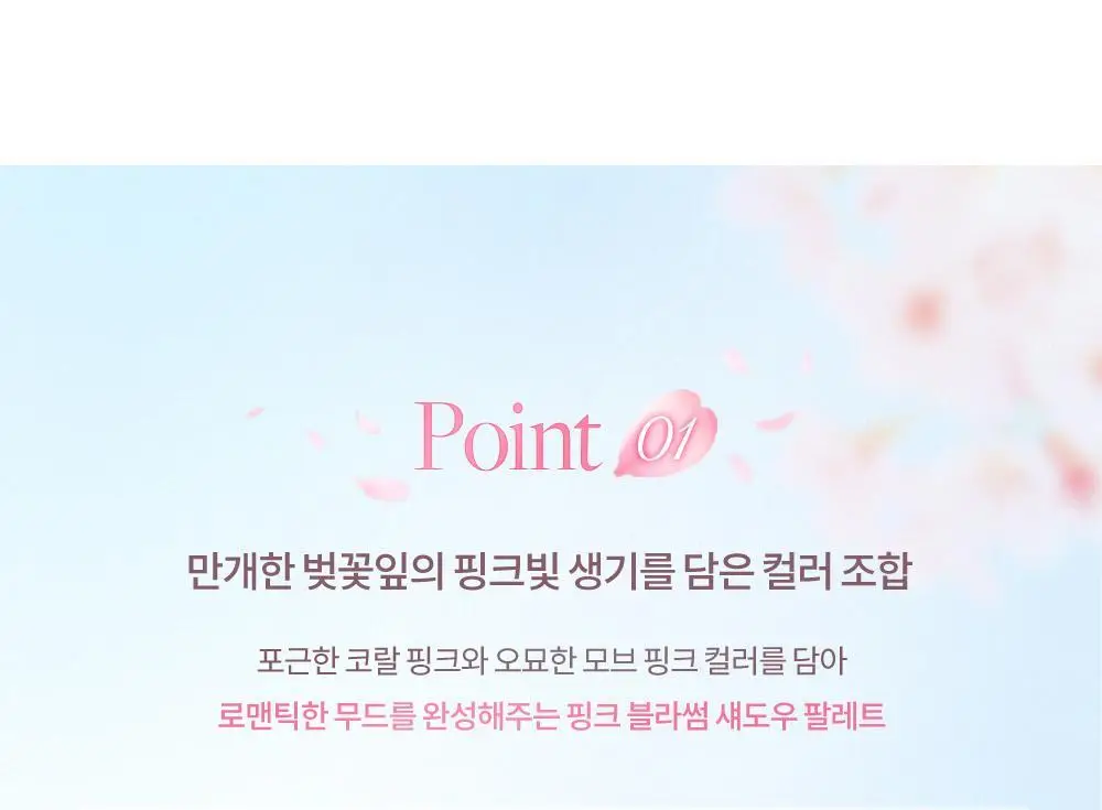 [핑크블라썸에디션] 데이지크 핑크 블라썸 섀도우 팔레트 9구 2 colors 상세페이지 19